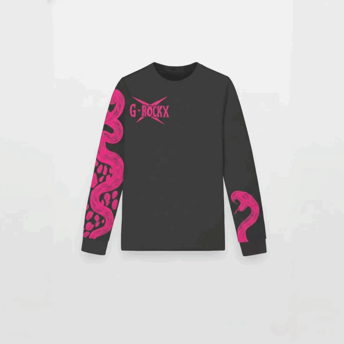 T-shirt manche longue gris foncé